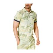 Mason's Camouflage Print Polo Regular Fit Green, Herr