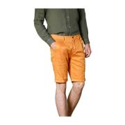 Mason's Mäns Carrot Fit Chino Bermuda Shorts Orange, Herr