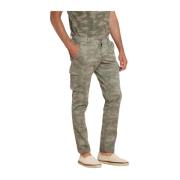 Mason's Camouflage Cargo Byxor Extra Slim Fit Green, Herr