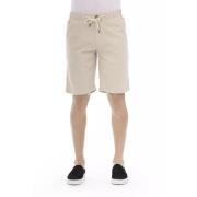 Baldinini Beige Bomull Bermuda Shorts med Dragsko Beige, Herr