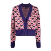 Pinko Stilfull Cardigan för Kvinnor Multicolor, Dam