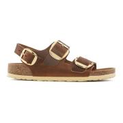 Birkenstock Milano Big Buckle Sandaler Brown, Dam