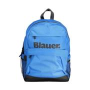 Blauer Polyester Ryggsäck med Laptopfack Blue, Unisex