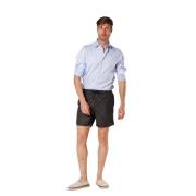 Mason's Monogram Strandbadshorts Black, Herr