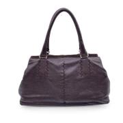 Bottega Veneta Vintage Pre-owned Laeder totevskor Brown, Dam