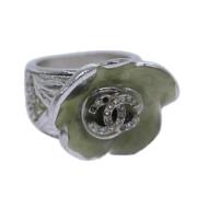 Chanel Vintage Pre-owned Metall ringar Gray, Dam