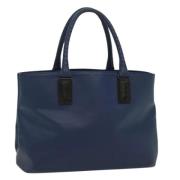 Bottega Veneta Vintage Pre-owned Laeder totevskor Blue, Dam