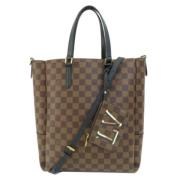 Louis Vuitton Vintage Pre-owned Canvas louis-vuitton-vskor Brown, Dam