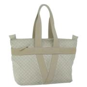 Bottega Veneta Vintage Pre-owned Laeder totevskor White, Dam