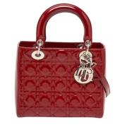 Dior Vintage Pre-owned Laeder totevskor Red, Dam