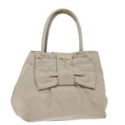 Prada Vintage Pre-owned Nylon prada-vskor Beige, Dam