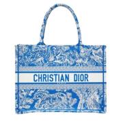 Dior Vintage Pre-owned Canvas totevskor Blue, Dam