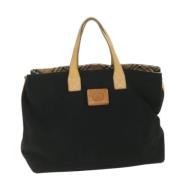 Burberry Vintage Pre-owned Canvas totevskor Black, Dam