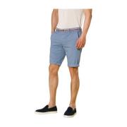 Mason's Slim Stretch Chino Bermuda Shorts Blue, Herr