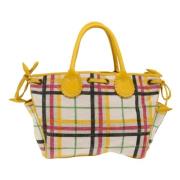 Burberry Vintage Pre-owned Canvas totevskor Yellow, Dam