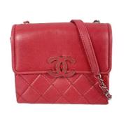 Chanel Vintage Pre-owned Laeder crossbodyvskor Pink, Dam