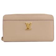 Louis Vuitton Vintage Pre-owned Laeder plnbcker Beige, Dam