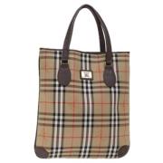 Burberry Vintage Pre-owned Canvas totevskor Beige, Dam