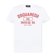 Dsquared2 T-shirt med logotyp White, Herr