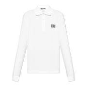 Moschino Polo med lapp White, Herr