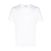 James Perse Vit Fick T-shirt Tillverkad i USA White, Herr