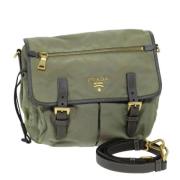 Prada Vintage Pre-owned Nylon prada-vskor Green, Dam