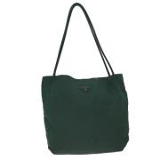 Prada Vintage Pre-owned Nylon totevskor Green, Dam