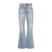 Celine Blå Bomullsjeans Ss22 Blue, Dam