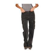 Mason's Svarta Straight Fit Denimbyxor Black, Dam