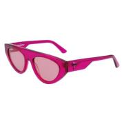 Karl Lagerfeld Fuchsia Acetat Solglasögon för Kvinnor Pink, Dam