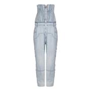 Balmain Bomull vintage boyfriend jeans Blue, Dam