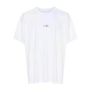 MM6 Maison Margiela Vit T-shirt med Signaturnummer Patch White, Herr