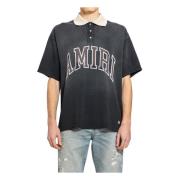 Amiri Vintage Oversized Poloskjorta Black, Herr