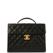 Chanel Vintage Pre-owned Laeder chanel-vskor Black, Dam