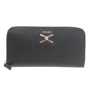 Prada Vintage Pre-owned Laeder plnbcker Black, Dam