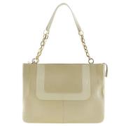 Versace Pre-owned Pre-owned Canvas axelremsvskor Beige, Dam