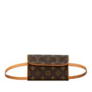 Louis Vuitton Vintage Pre-owned Plast crossbodyvskor Brown, Dam