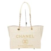 Chanel Vintage Pre-owned Laeder totevskor White, Dam