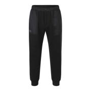 Duvetica Svart Pintuck Jogger Sweatpants Aw23 Black, Herr