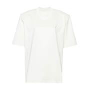 The Attico Bomull Jersey Logo Crew Neck T-shirt White, Dam