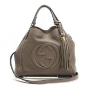 Gucci Vintage Pre-owned Laeder gucci-vskor Beige, Dam