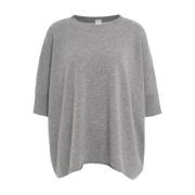 MVM Lyxigt Grått Cashmere Stickat Plagg Aw24 Gray, Dam