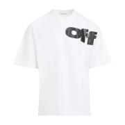 Off White Klassisk Vit Tee Streetwear Stil White, Herr