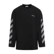 Off White Svarta T-shirts Polos Aw24 Black, Herr