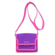 Marni Pre-owned Pre-owned Tyg axelremsvskor Purple, Dam