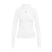 Off White Vit Tröja Chic Stil White, Dam