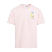 Casablanca Stiliga herr T-shirts & polos i rosa & lila Pink, Herr