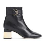 Chloé Svarta Ankelboots Elegant Stil Black, Dam