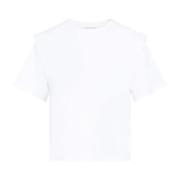 Isabel Marant Vit T-shirt Klassisk Rund Hals White, Dam