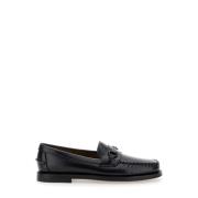 Sebago Klassisk Joe Svarta Platta Skor Black, Dam